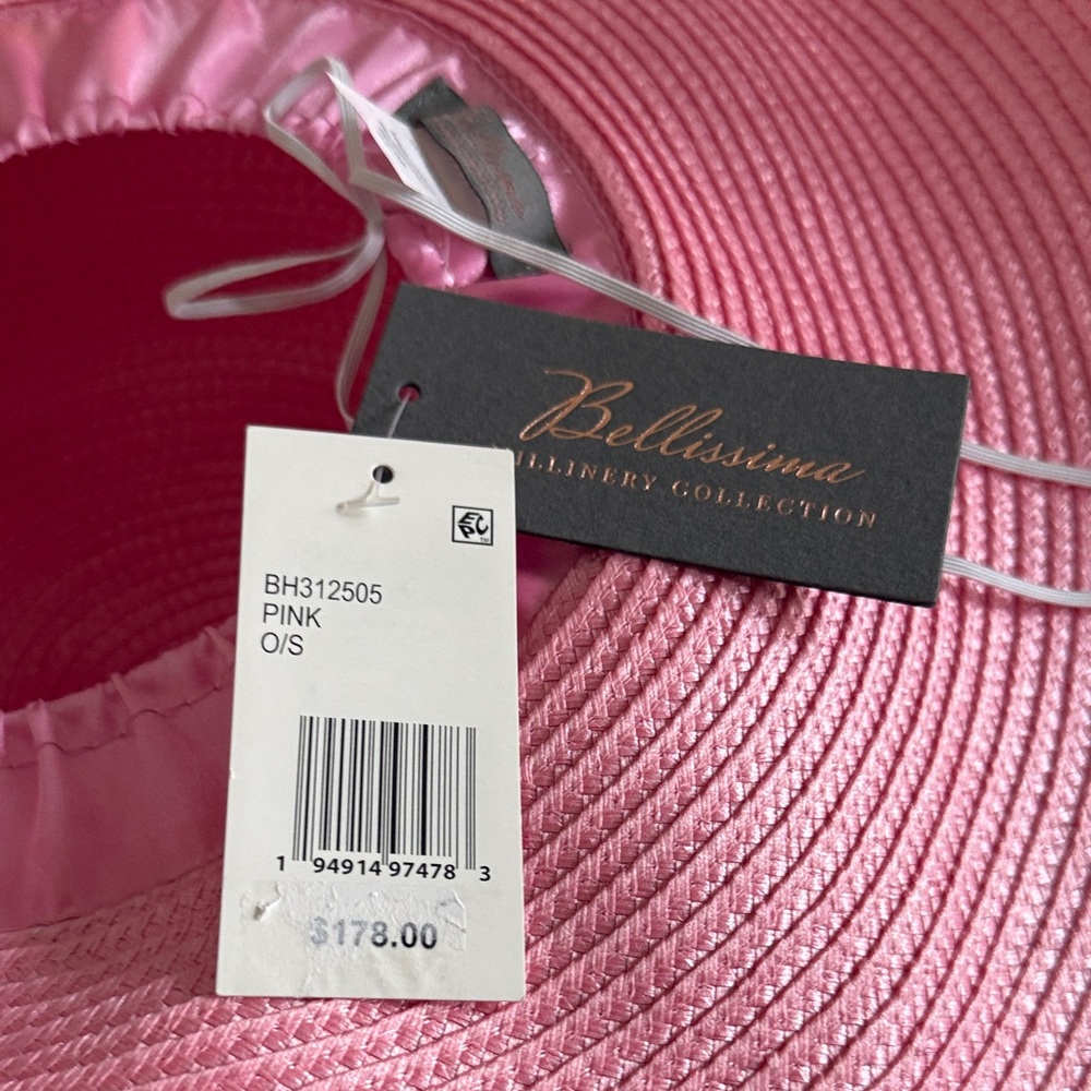 Pink Spring Floral Derby Hat - Picture 2 of 4